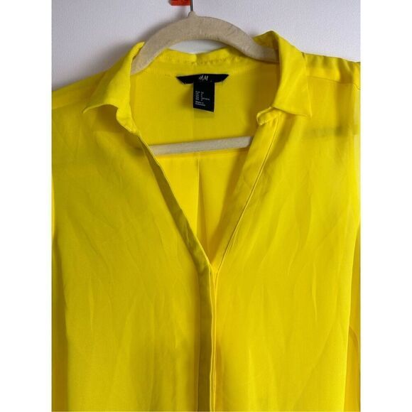 Yellow H&M button up blouse - Picture 3 of 8